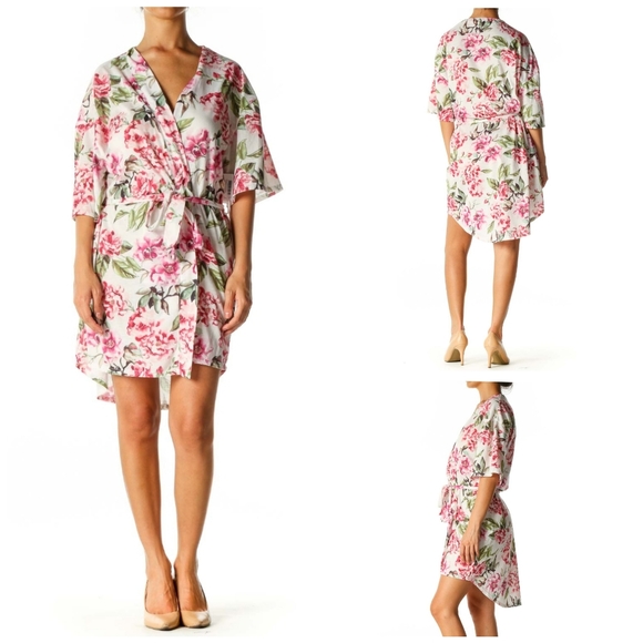 Show Me Your Mumu Floral Brie Garden in Bloom OSFA Belted Robe - Picture 1 of 11